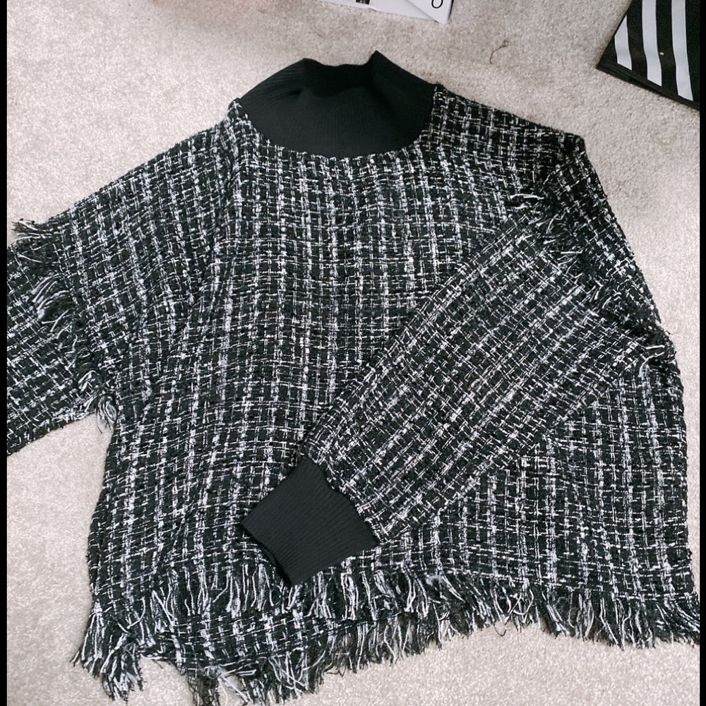 Zara tweeted top (similar to Chanel style)